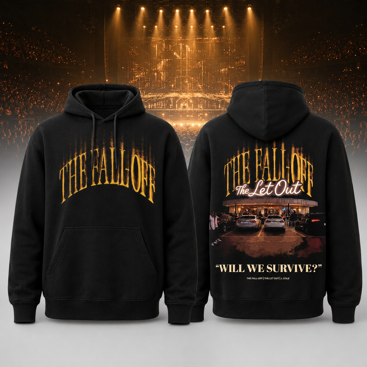The Fall Off Survive Black World Tour Hoodie