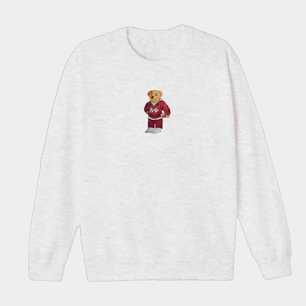The Hang Loose Hut Merch Alpha Phi Bear Sorority Crewneck Sweatshirt Gifts For Son Merch 2026