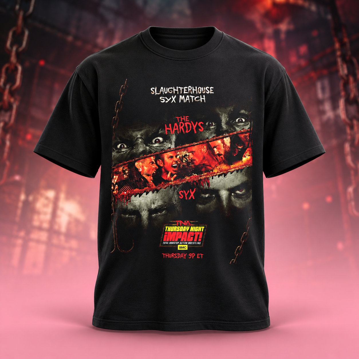 The Hardys SYXs Battleground Slaughterhouse SYX Match TNA Thursday Night Impact TShirt