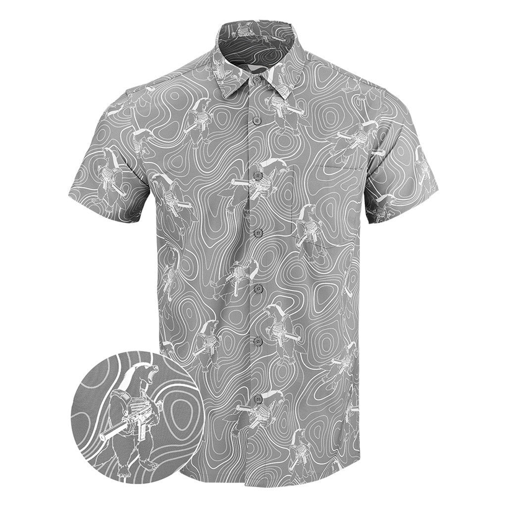 The Hunter Button Down Shirt Hawaiian Tactical Button Down Birthday Gifts For Son In Law