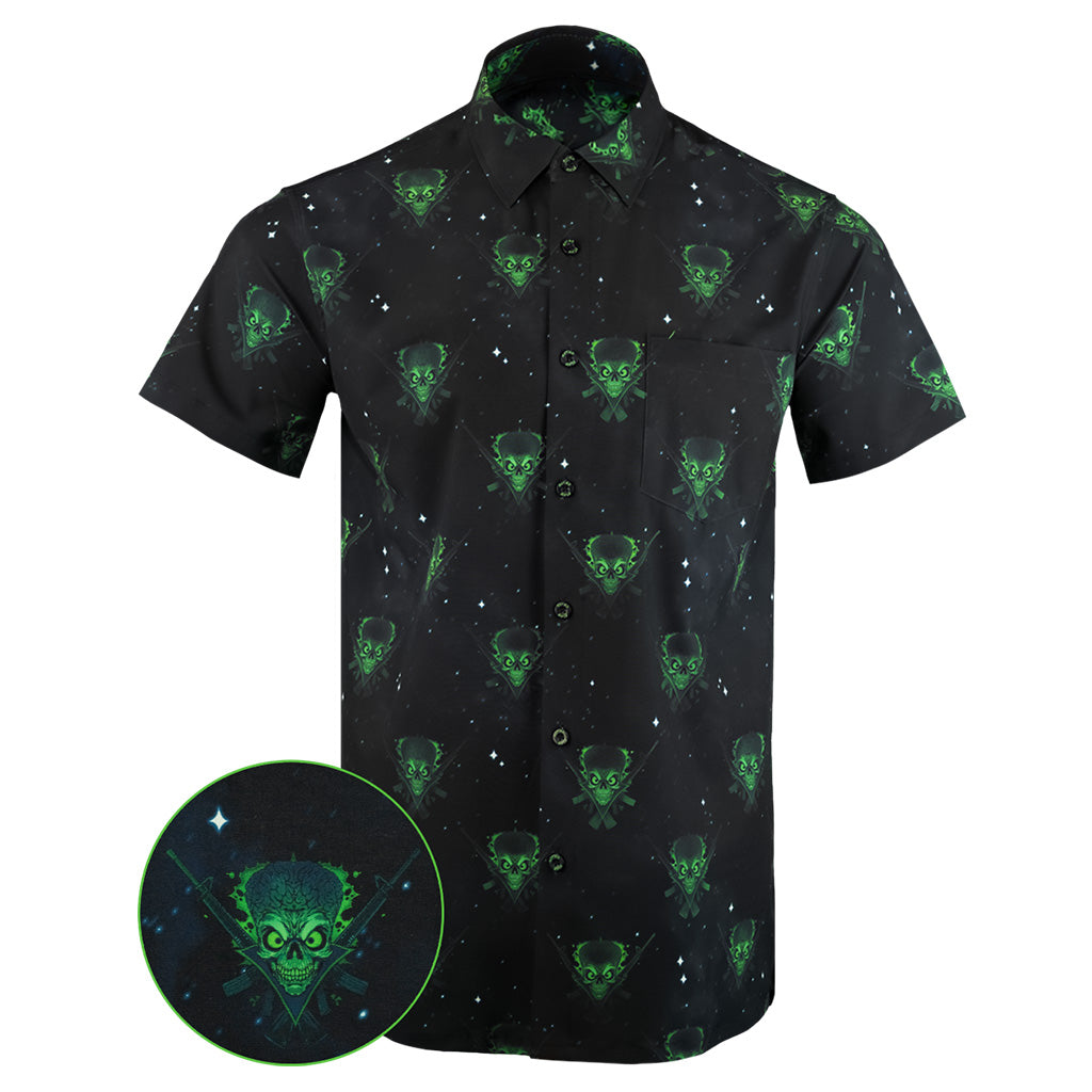 The Invader Button Down Shirt Hawaiian Tactical Button Down Birthday Gifts For Father