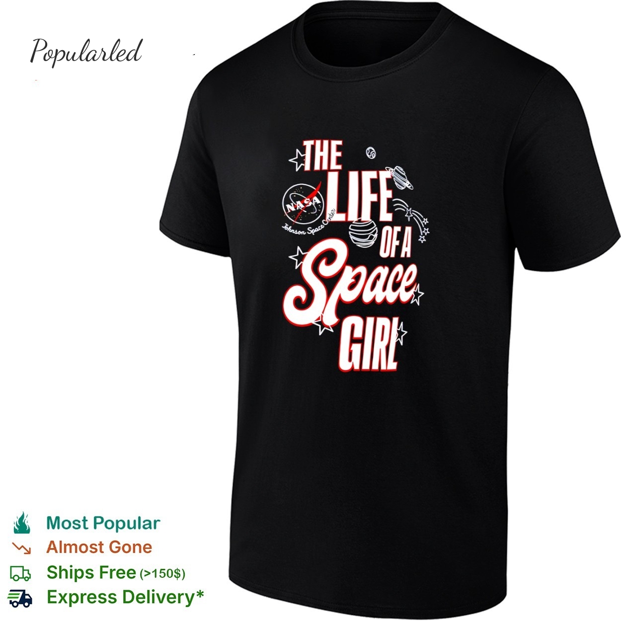 The Life of a Space Girl Astronaut girl Christina Koch shirt
