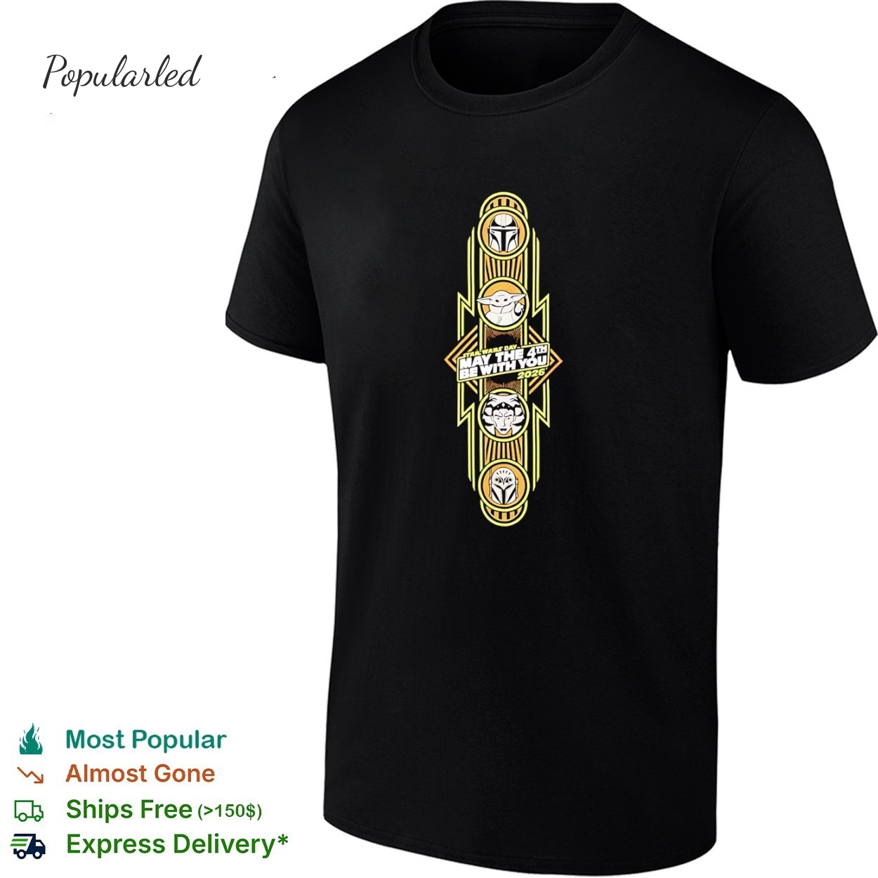 The Mandalorian and Grogu Character Lade Star Wars May The 4th Be With You Star Wars Day 2026 shirt