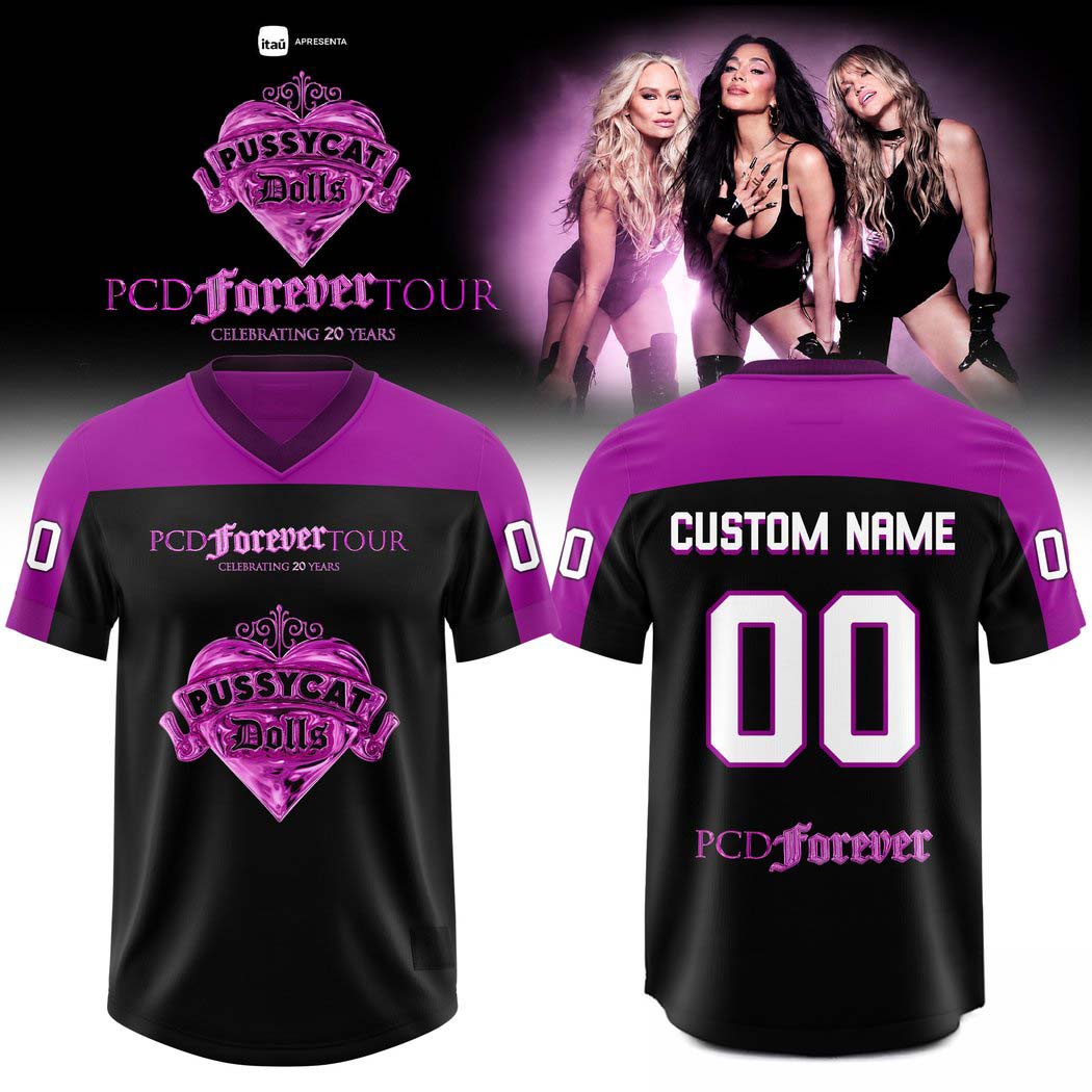 The Pussycat Dolls 2026 Tour Personalized 3D AllOver Print Football Jersey Custom 1 - Unicasport The Pussycat Dolls 2026 Tour Personalized 3D AllOver Print Football Jersey Custom