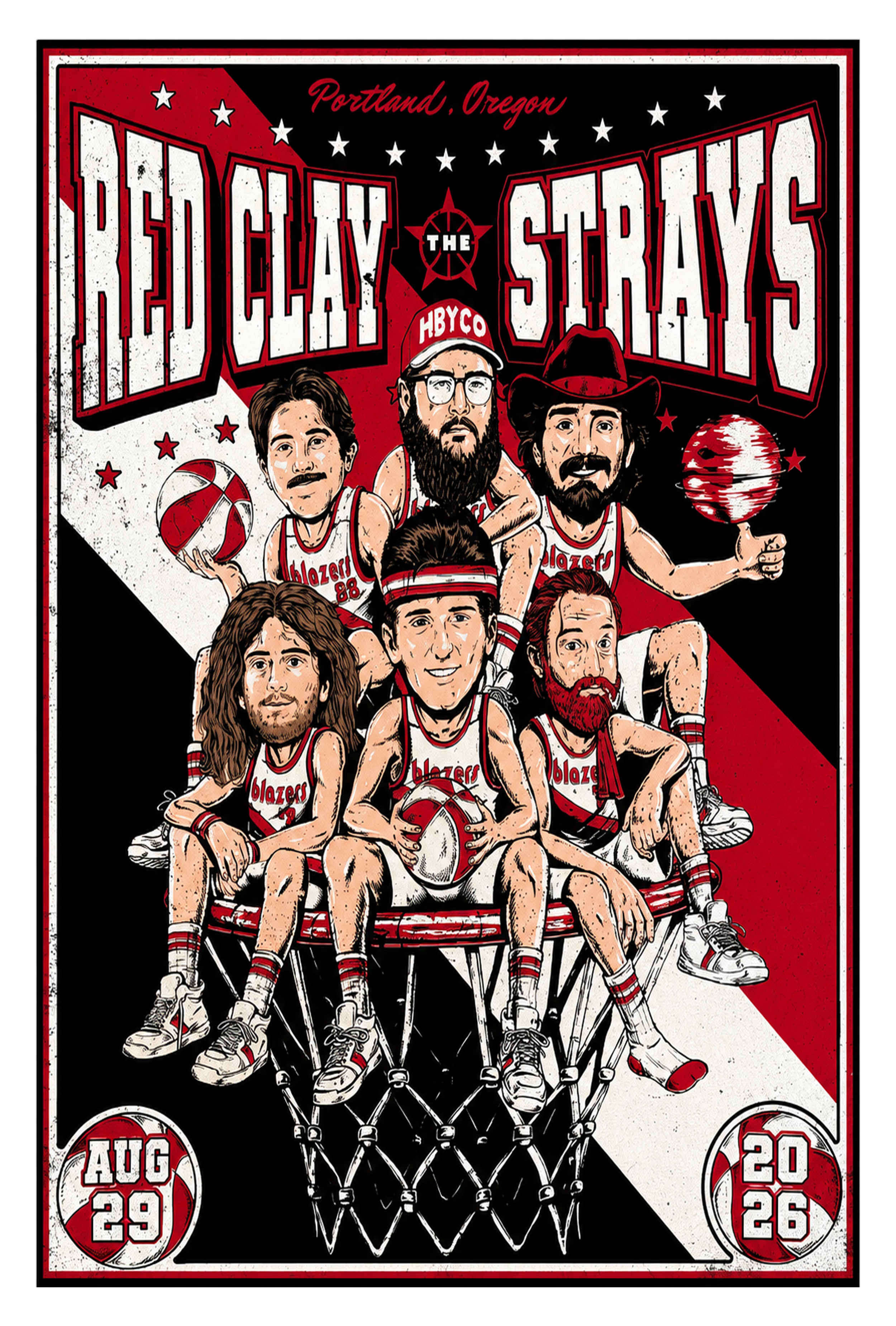 The Red Clay Strays August 29 2026 Moda Center Portland Concert Poster Merch 2 - merchtourboutique the red clay strays august 29 2026 moda center portland concert poster merch ITN2U - merchtourboutique