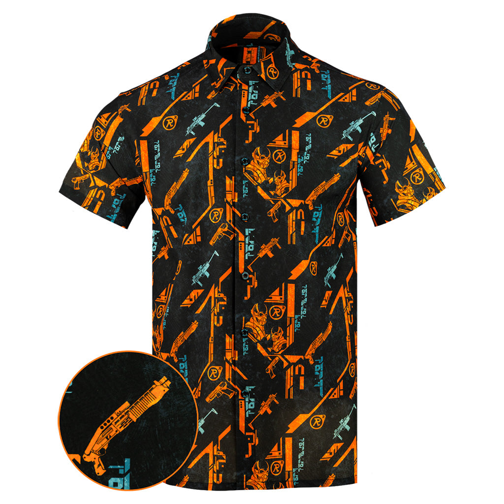 The Resistance Button Down Shirt Gun Print Hawaiian Shirt Gun Lovers Gifts For Father