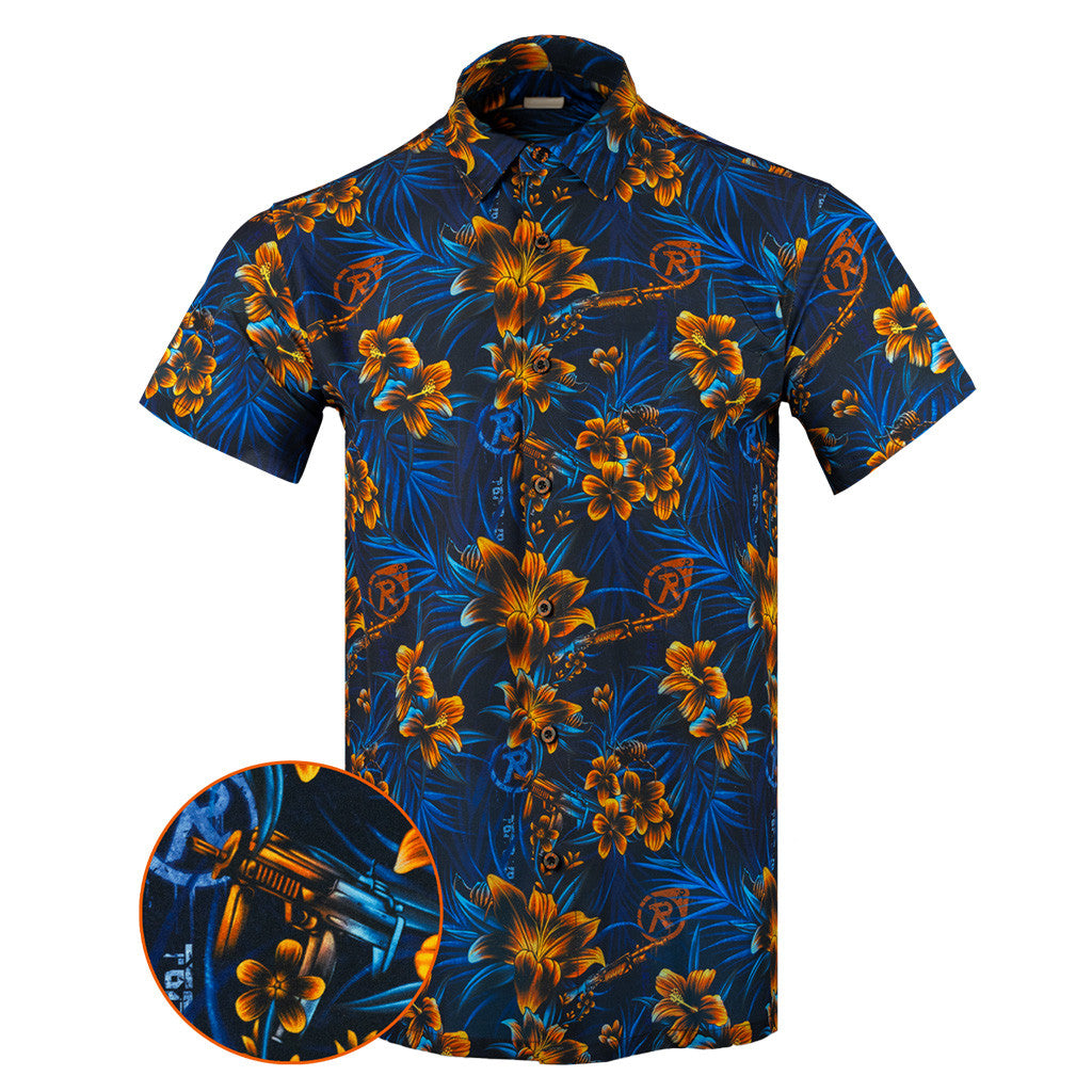 The Resistance Floral Button Down Shirt Hawaiian Tactical Button Down Best Gifts For Father
