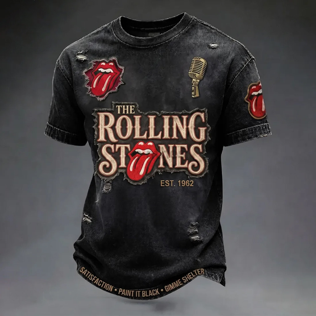 The Rolling Stones Merch Vintage Distressed Est 1962 Classic RockTShirtFather's Day Gift