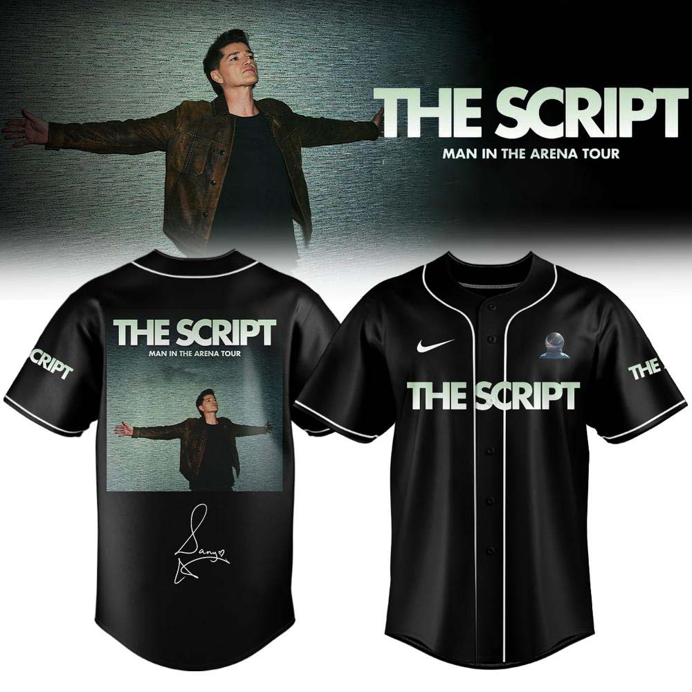 The Script Man In The Arena Tour Limited Edition Baseball Jersey 1 - Unicasport The Script Man In The Arena Tour Limited Edition Baseball Jersey