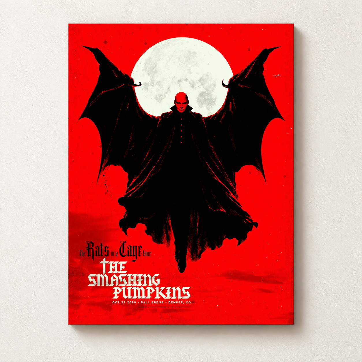 The Smashing Pumpkins Denver CO Event Poster 2026 Live At Ball Arena Oct 27 2026 The Hunters Moon Poster Canvas