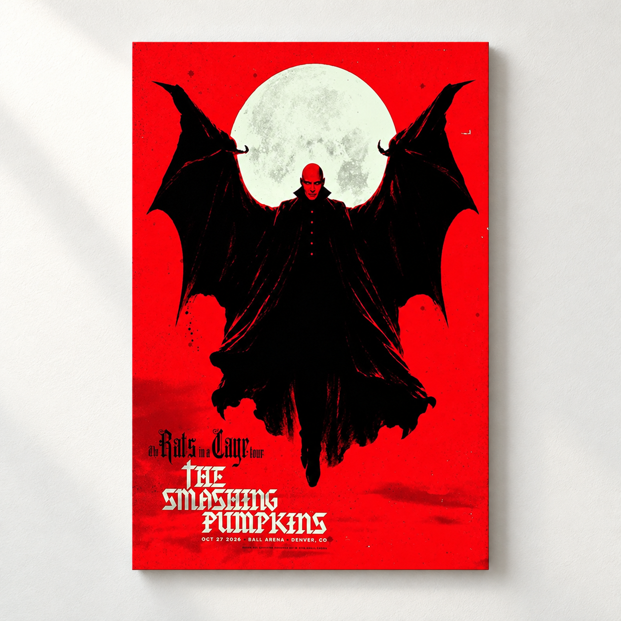 The Smashing Pumpkins Denver CO Event Poster At Ball Arena In Denver CO On October 27 2026 Home Decor Poster Canvas