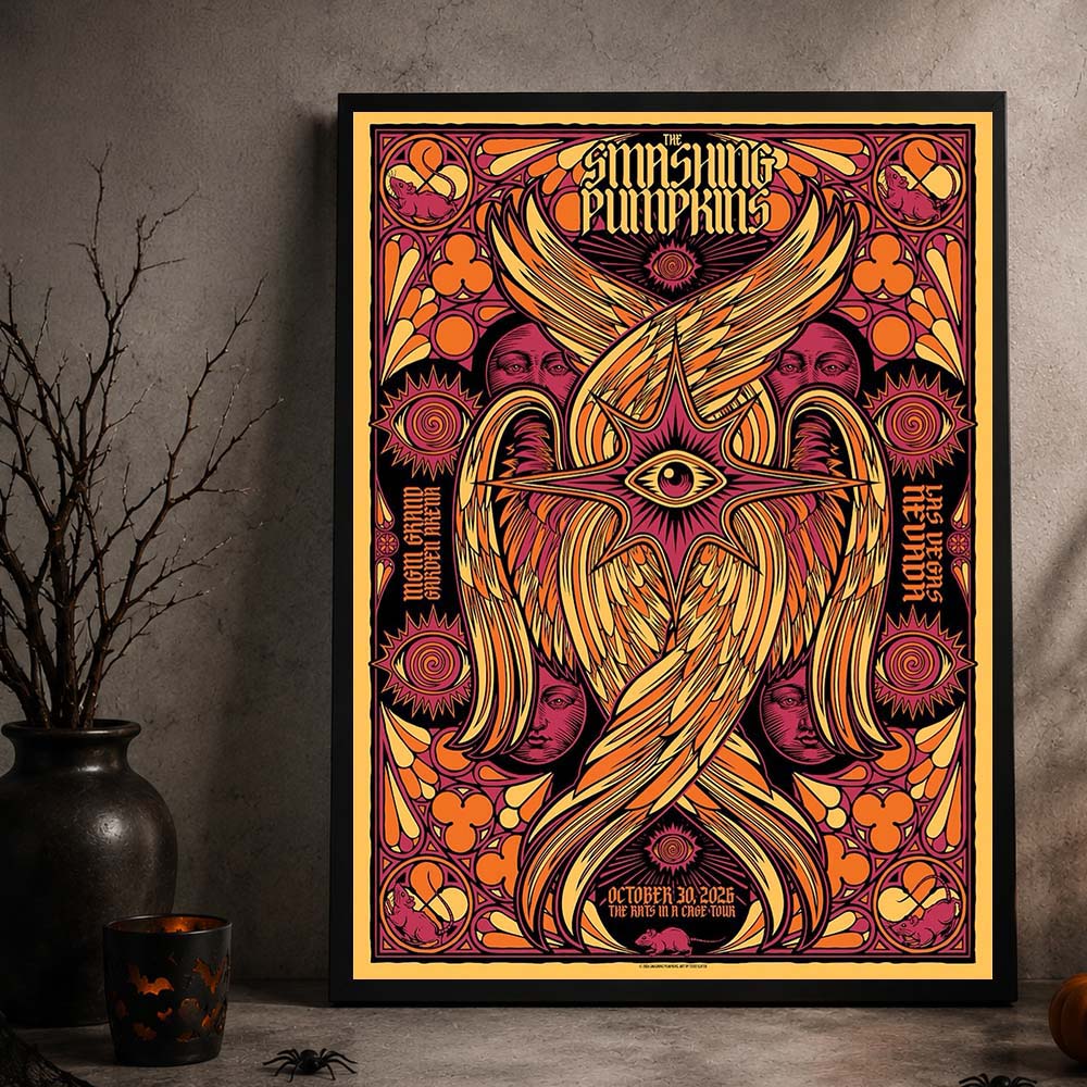 The Smashing Pumpkins Las Vegas NV Event Poster At MGM Grand Garden Arena In Las Vegas NV On October 30 2026 Home Decor Poster Canvas