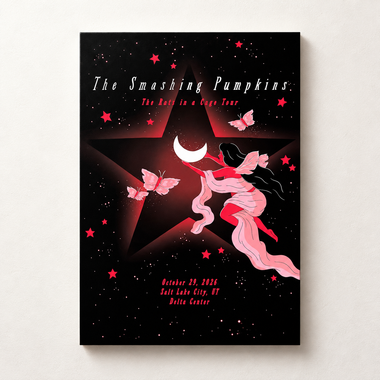 The Smashing Pumpkins Salt Lake City UT 2026 Event Poster Live At Delta Center October 29 2026 Decor Poster Canvas