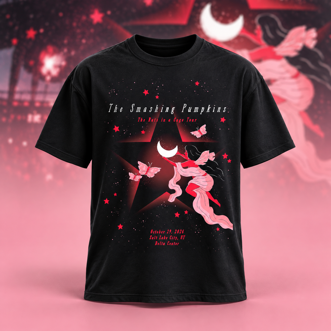 The Smashing Pumpkins Salt Lake City UT 2026 Event Poster Live At Delta Center October 29 2026 Unisex TShirt
