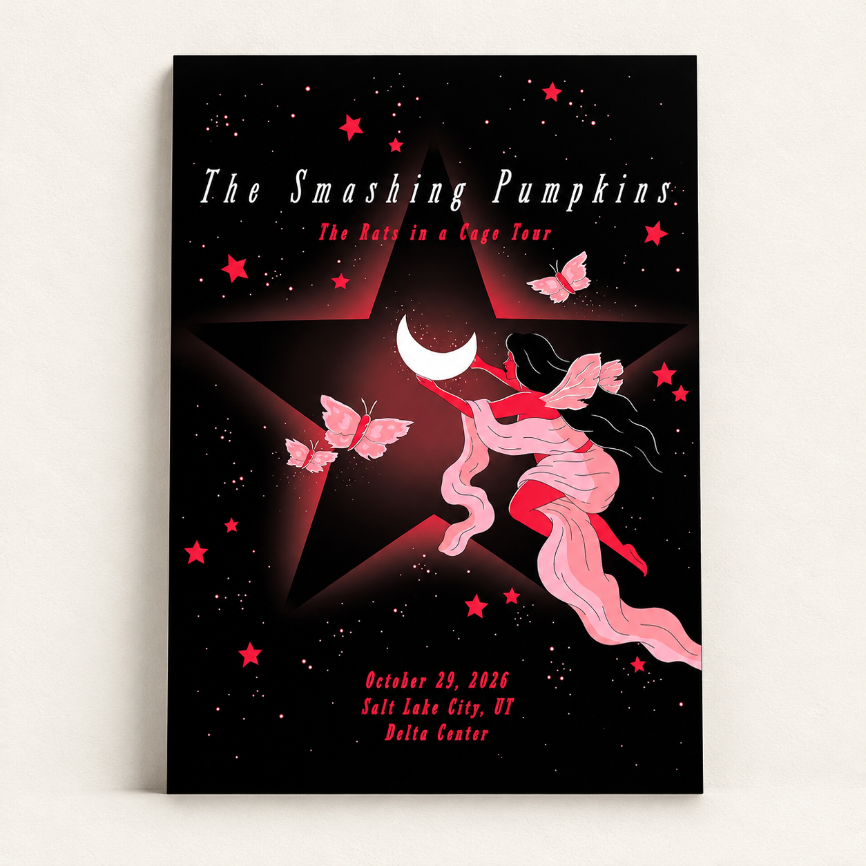 The Smashing Pumpkins Salt Lake City UT Event Poster At Delta Center In Salt Lake City UT On October 29 2026 Moon Fairy Home Decor Poster Canvas