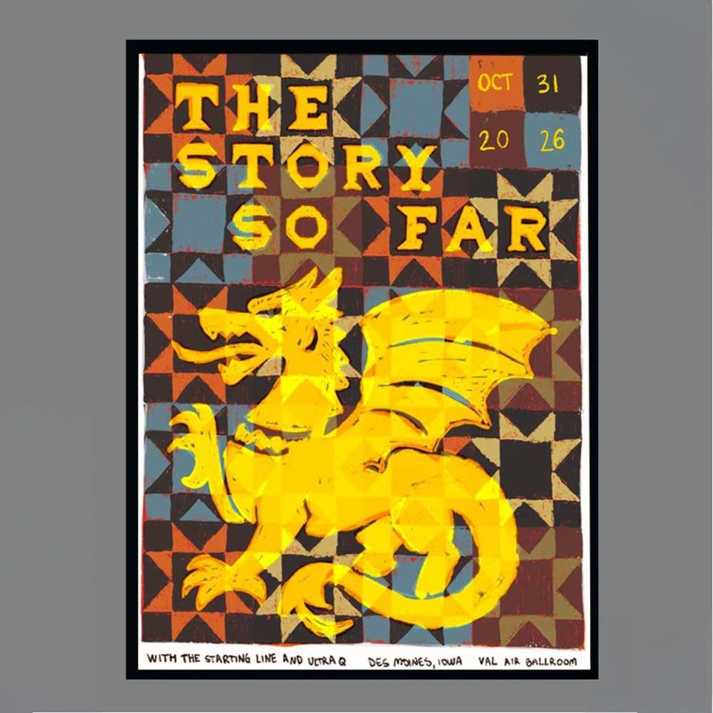 The Story So Far Oct 31 2026 Des Moines Iowa Val Air Ballroom Poster With The Starting Line And Ultra Q