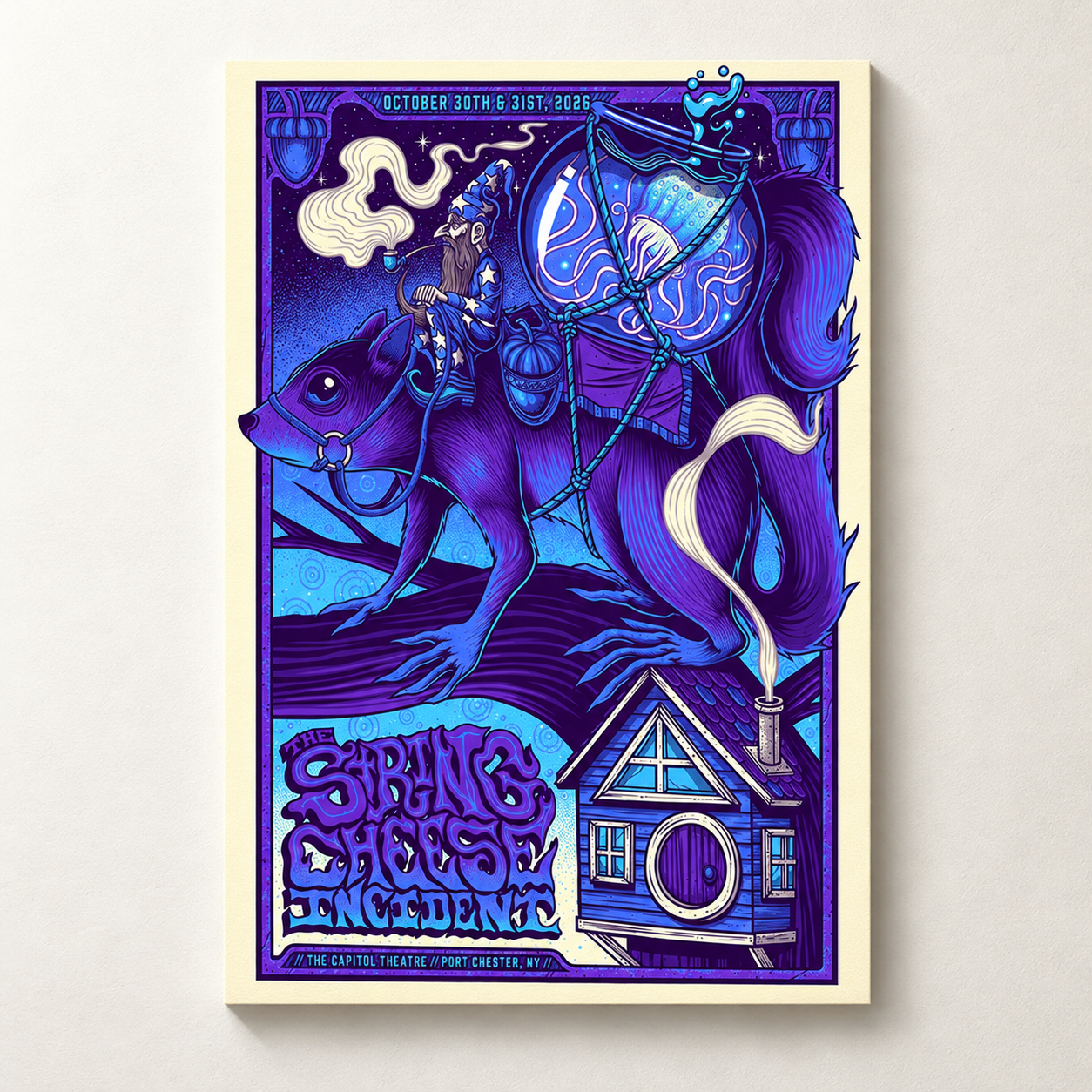 The String Cheese Incident Port Chester NY Event Poster At The Capitol Theatre In Port Chester NY On October 30 31 2026 Home Decor Poster Canvas