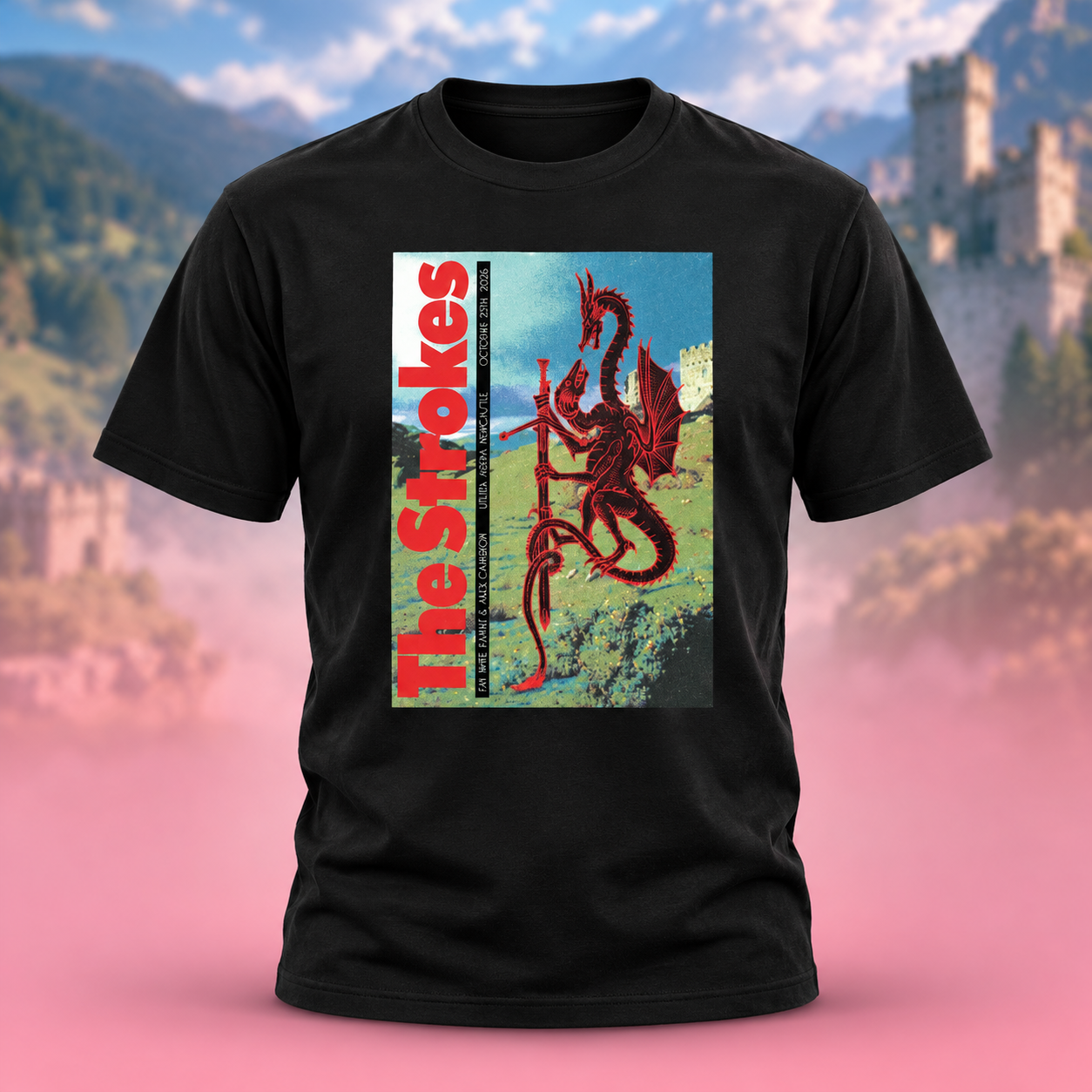 The Strokes Event Poster At Utilita Arena In Newcastle UK On October 25 2026 Unisex TShirt