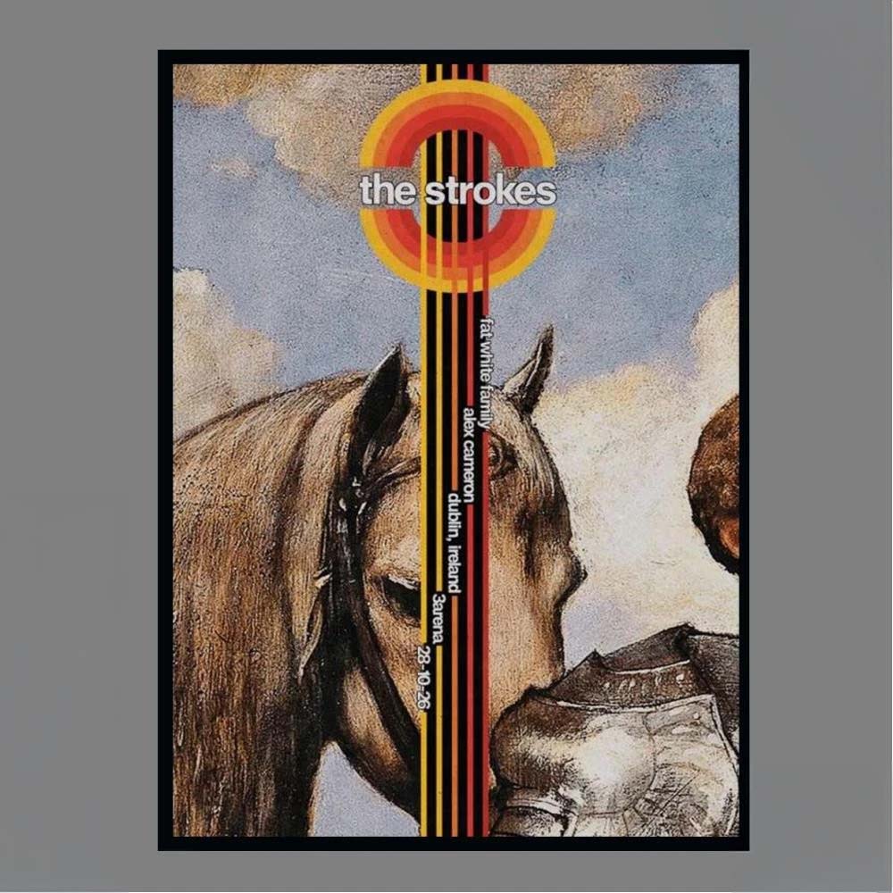The Strokes Fat White Family Alex Cameron Dublin Ireland 3arena 281026 Concert Poster