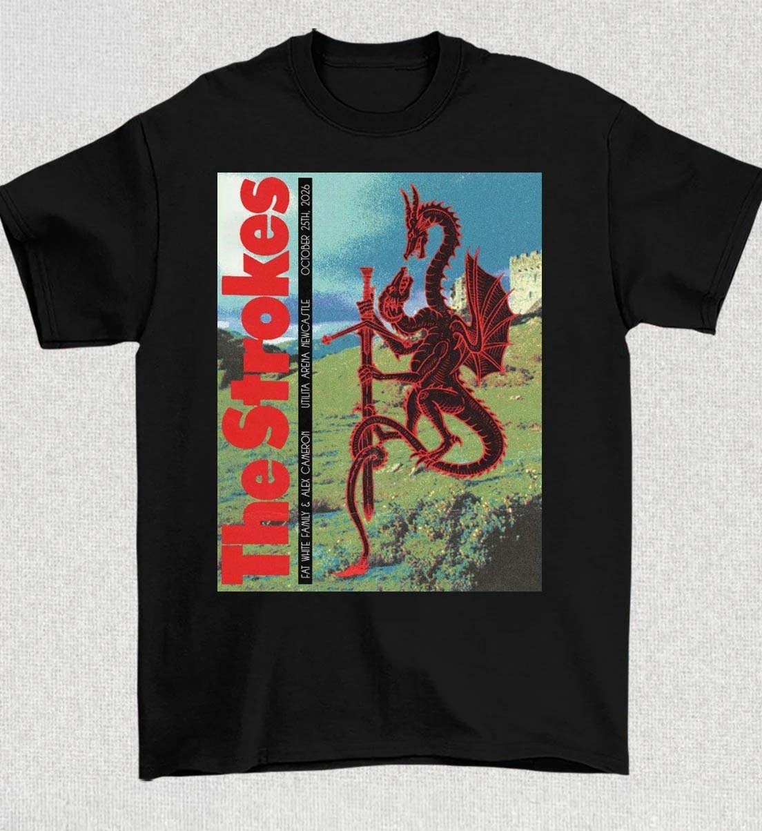 The Strokes Newcastle UK 2026 Event Poster Live At Utilita Arena Newcastle October 25 2026 Shirt