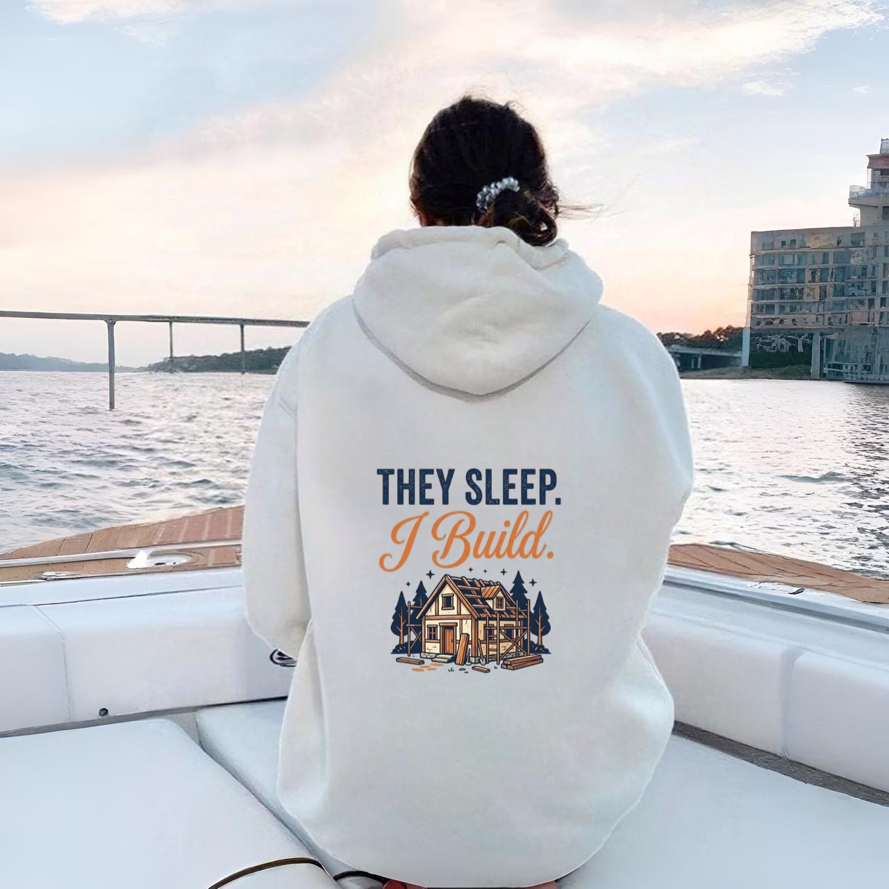 They Sleep i Build Hoodie
