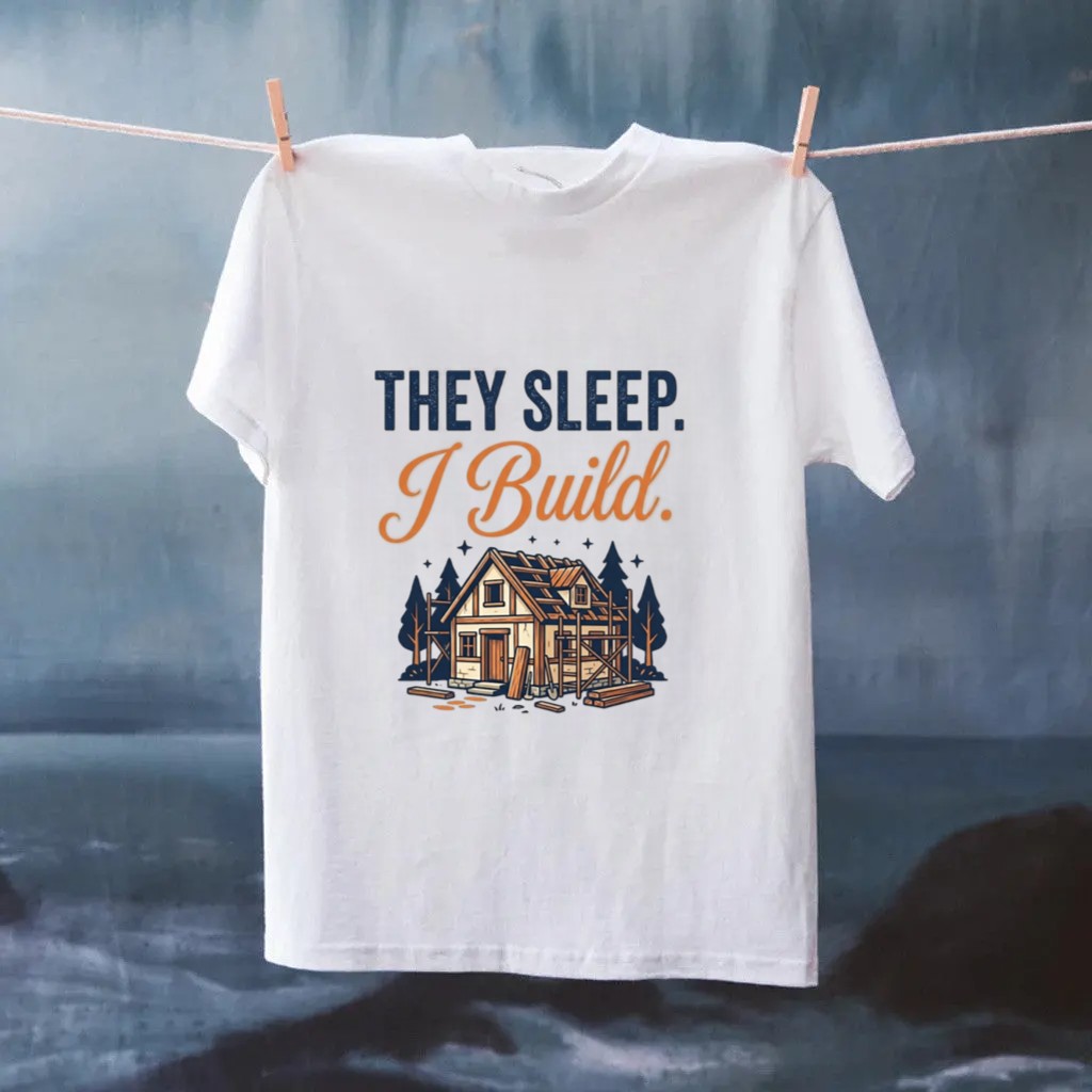 They Sleep i Build T-Shirt