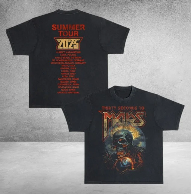 Thirty Seconds To Mars TShirt Summer Tour 2025 Best Vintage Clothing Ideas For Fans Merch 2026