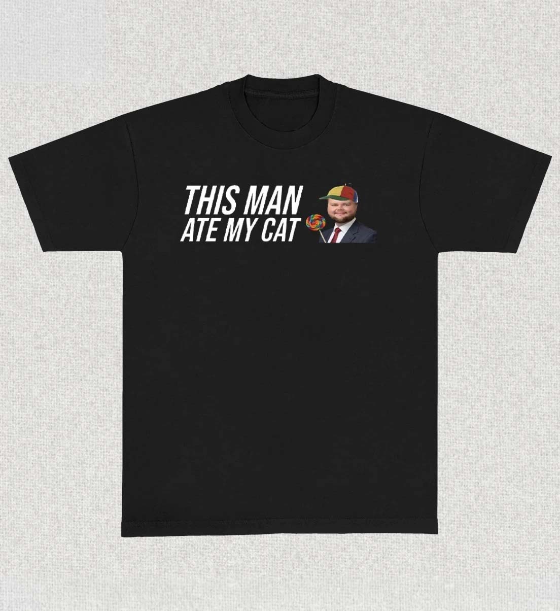 This Man Ate My Cat Justice TShirt