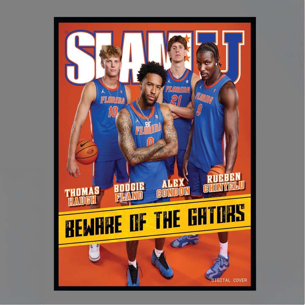 Thomas Haugh Boogie Fland Alex Condon Rueben Chinyelu Beware Of The Gators Florida Basketball Digital Cover Poster