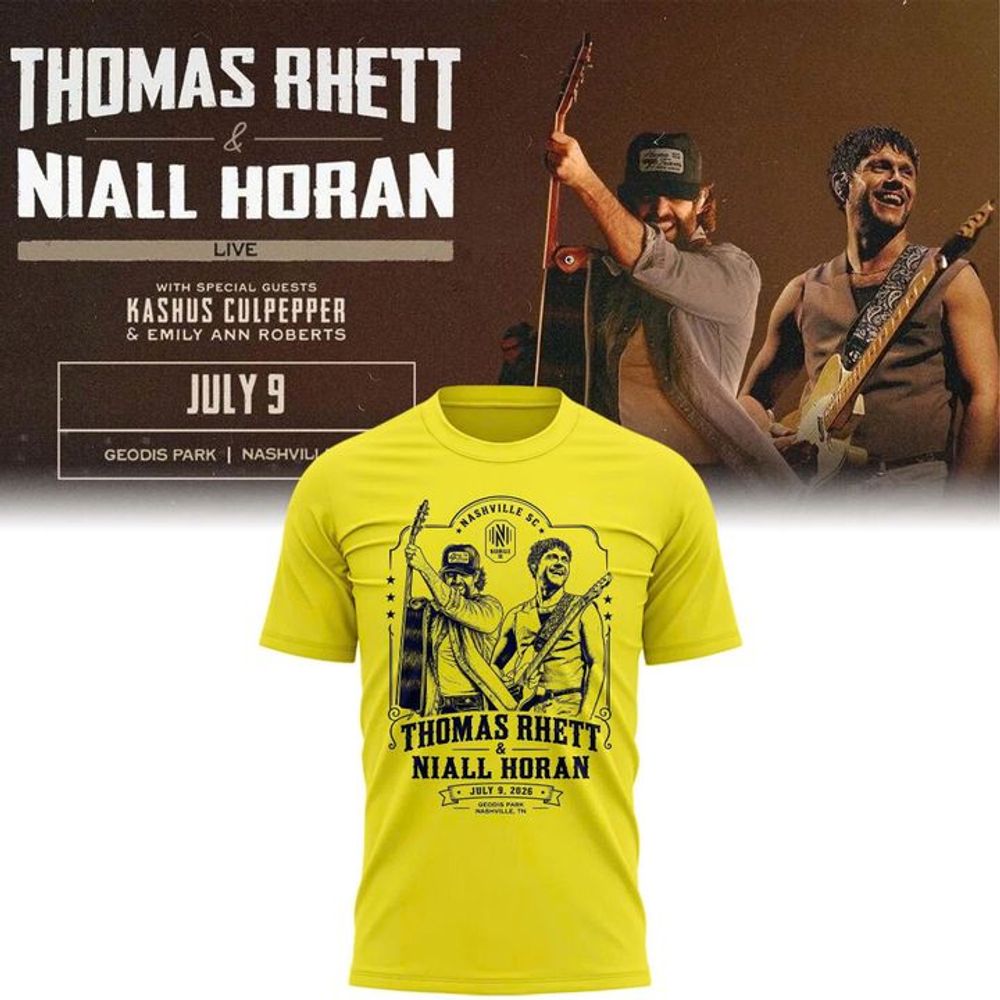 Thomas Rhett & Niall Horan x Nashville SC 2026 Limited Edition Shirt