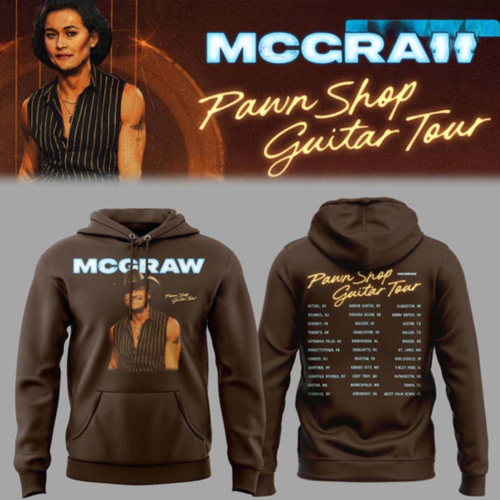 Tim McGraw Brown Pawn Shop Tour Hoodie