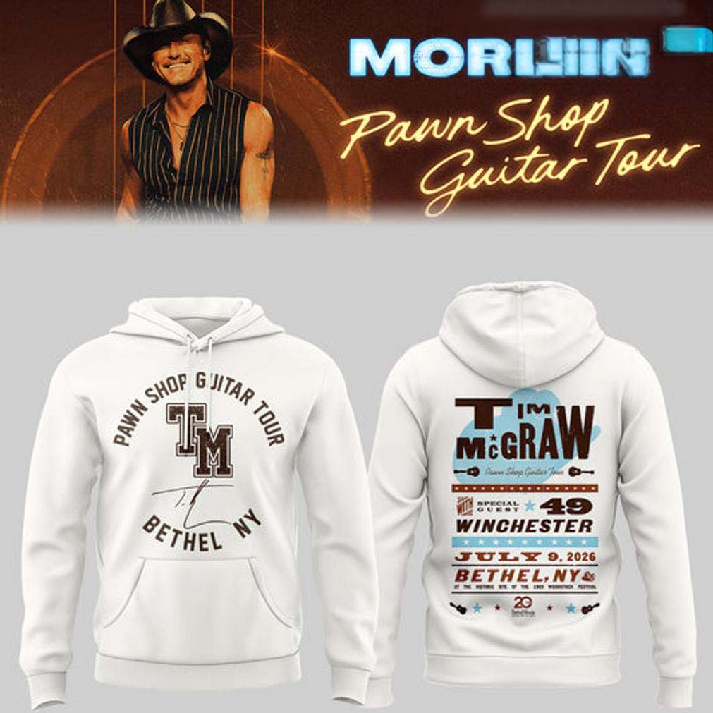 Tim McGraw White Bethel NY Concert Hoodie