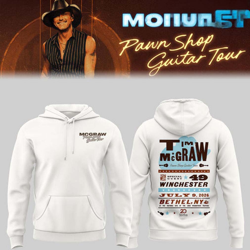 Tim McGraw White Pawn Shop Graphic Hoodie