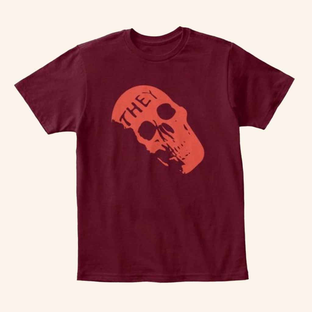 TMBG Merch They Skull T-Shirt Best Halloween Gifts For Girlfriend
