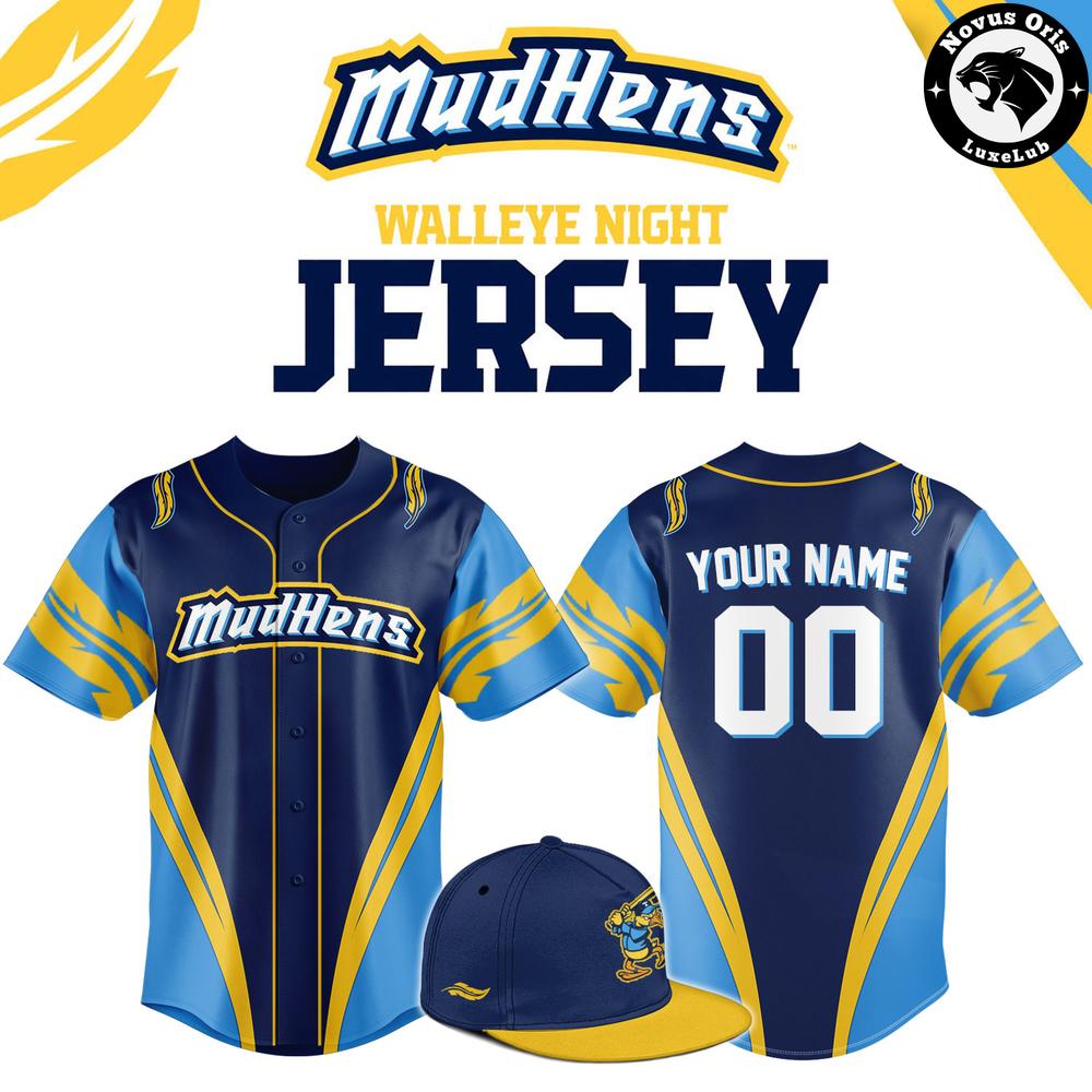Toledo Mud Hens x Walleye Night 2026 Edition Baseball Jersey