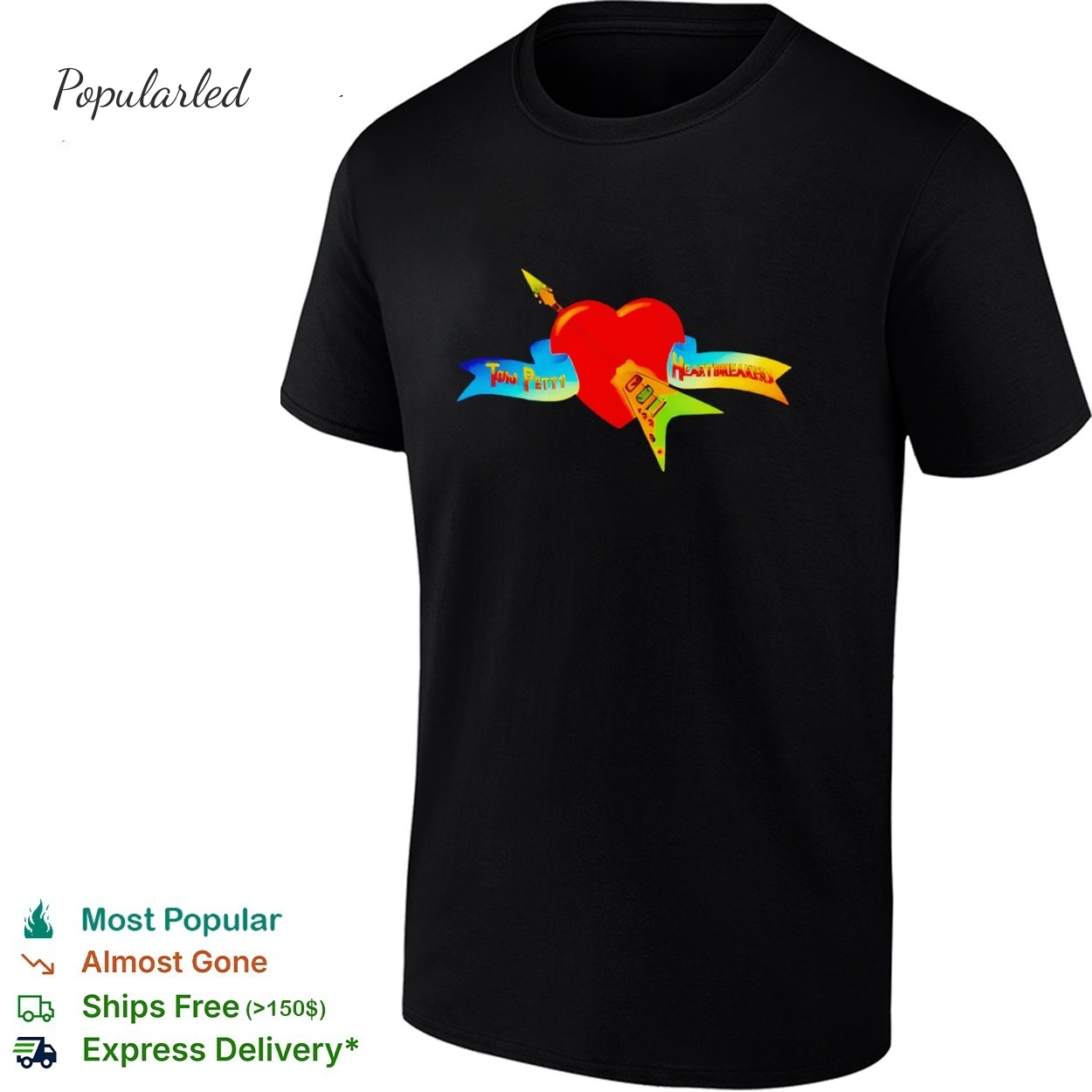 Tom Petty and The Heartbreakers Heart shirt
