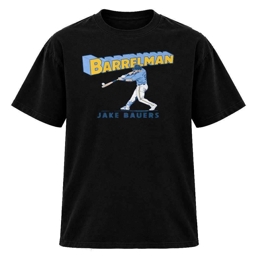 Top Milwaukee Brewers Jake Bauers Barrel Man TShirt