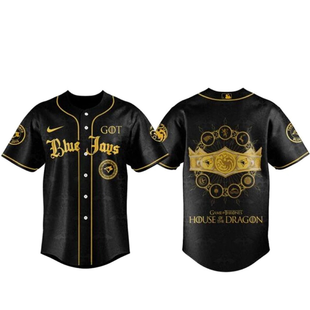Toronto Blue Jays Game of Thrones House of the Dragon 2026 Baseball Jersey