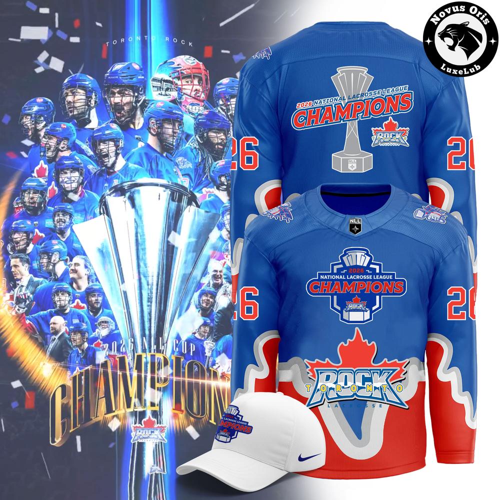 Toronto Rock 2026 NLL Champions Merchandise Hockey Jersey 1 - Unicasport Toronto Rock 2026 NLL Champions Merchandise Hockey Jersey