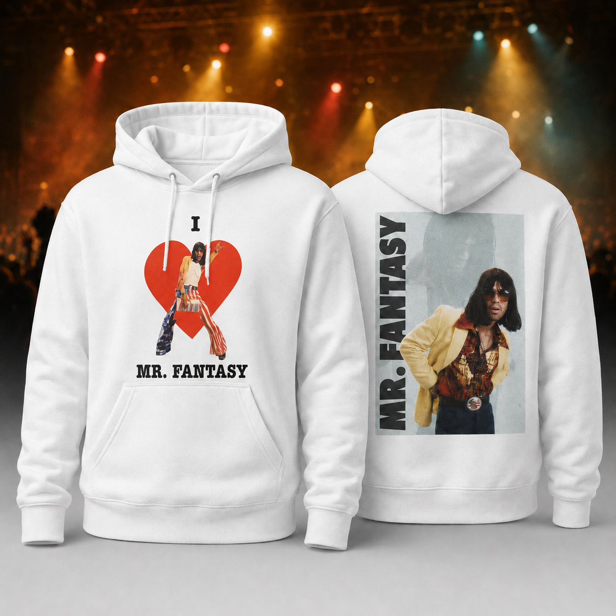 Mr Fantasy I Love White Tour Hoodie