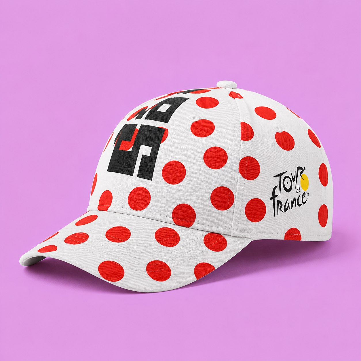 Tour de France 2026 Cycling Cap by Santini Polka Gift for Fans