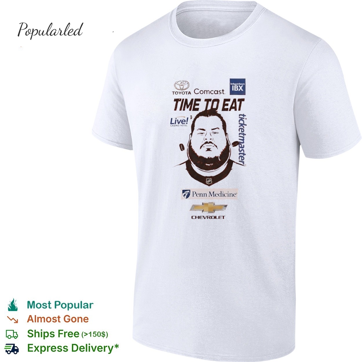 Toyota comcast time to eat Penn Medicine Chevrolet shirt