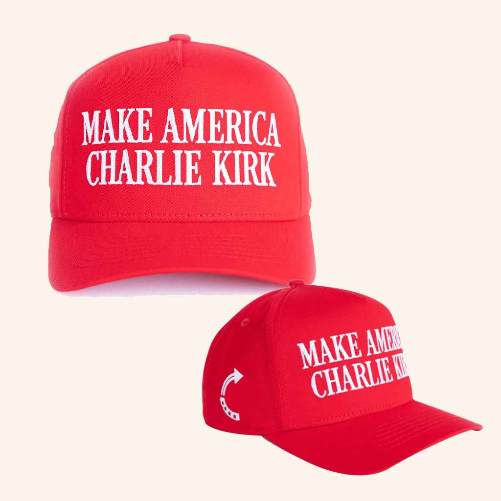 TPUSA Merch Make America Charlie Kirk Embroidered Hat Gifts For Trump Supporters
