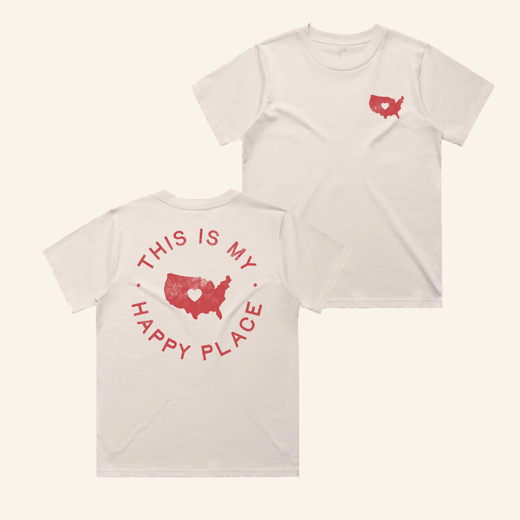 TPUSA Merch This Is My Happy Place T-Shirt RIP Charlie Kirk Shirt Gifts For Dad