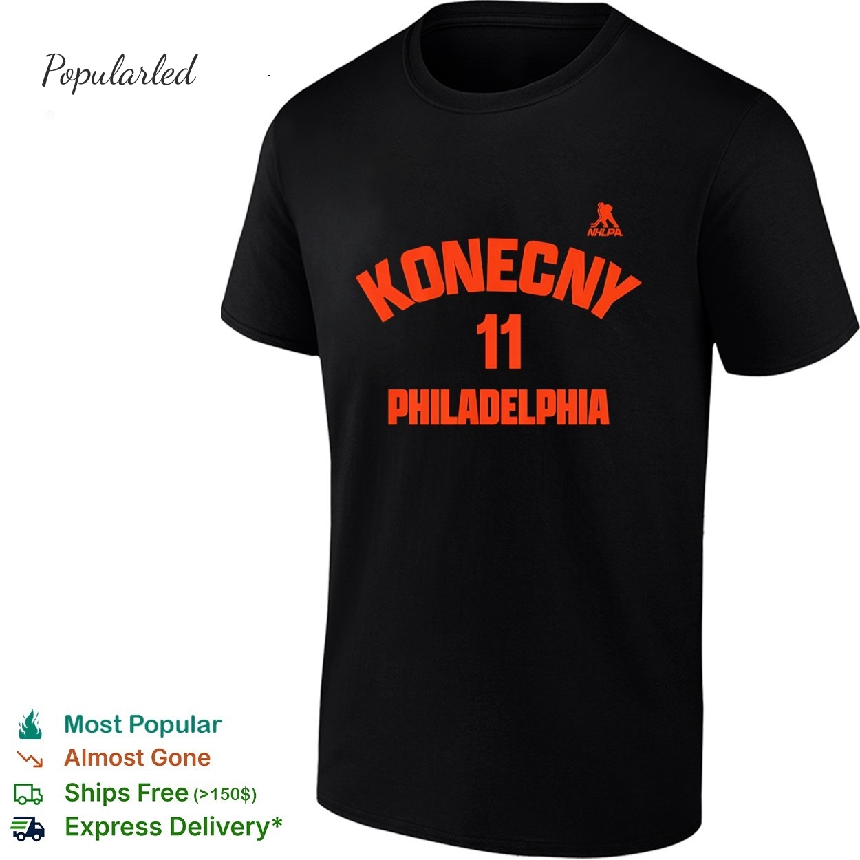 Travis Konecny Number 11 of Philadelphia Flyers Philadelphia ice hockey shirt