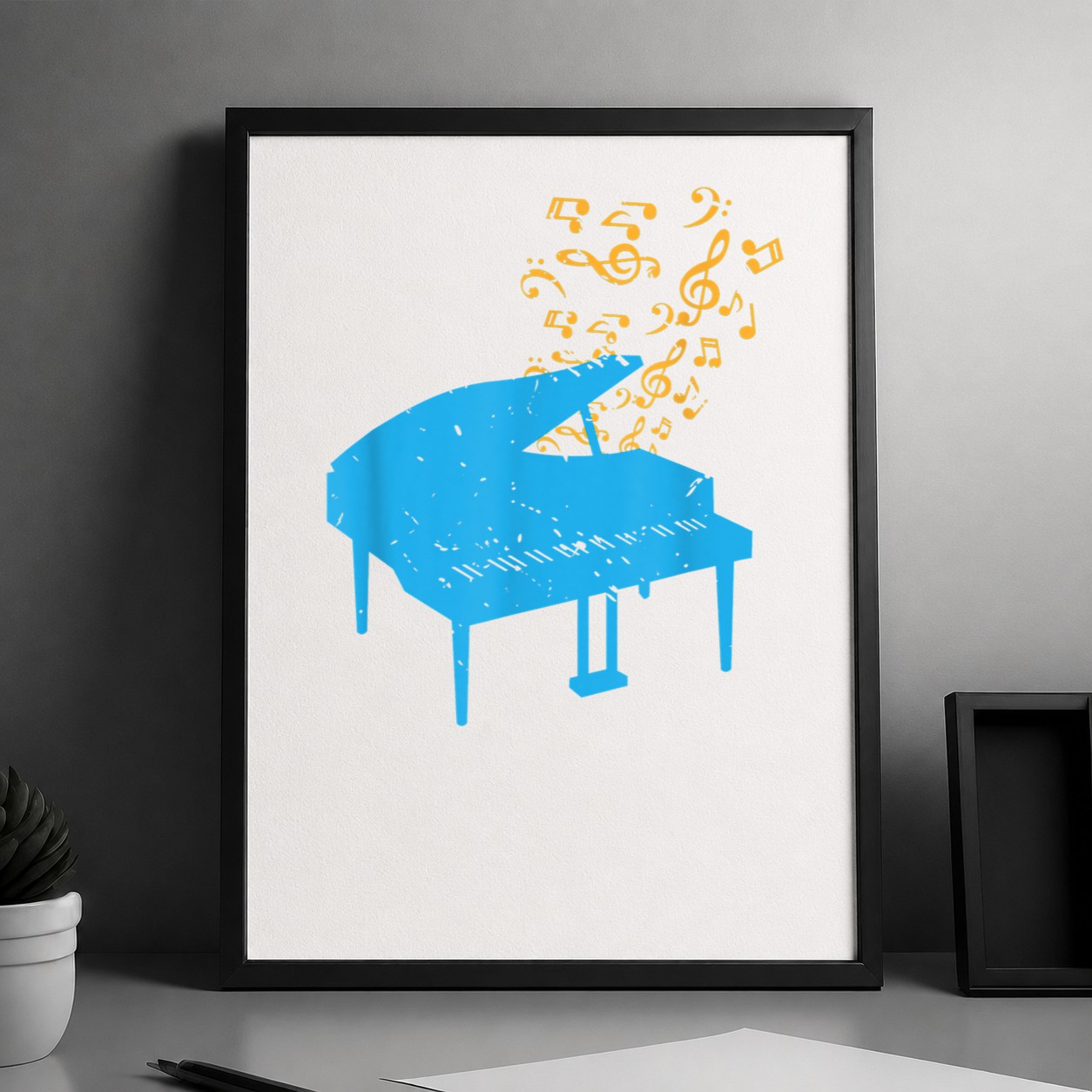 Treble Clef Musician Piano Player Gift Royal Piano Poster