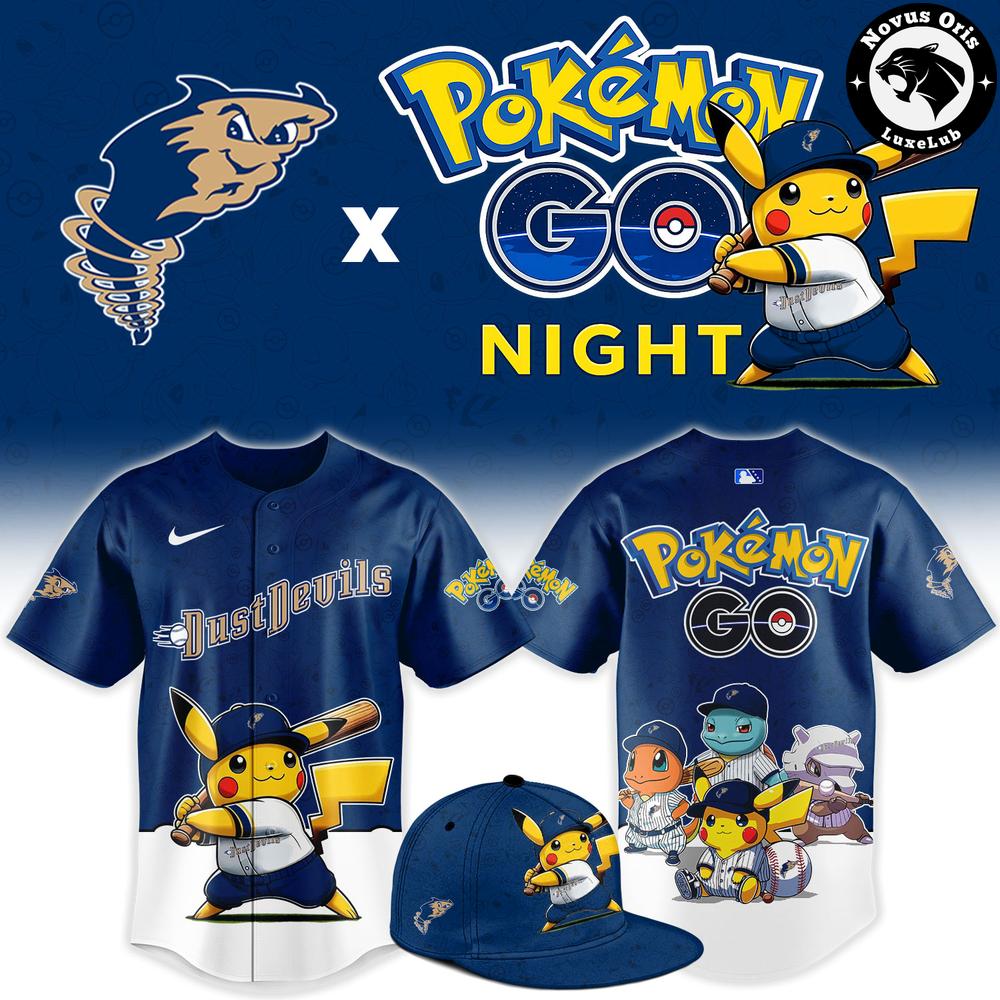 Tri-City Dust Devils x Pokemon GO Night Limited Edition Baseball Jersey