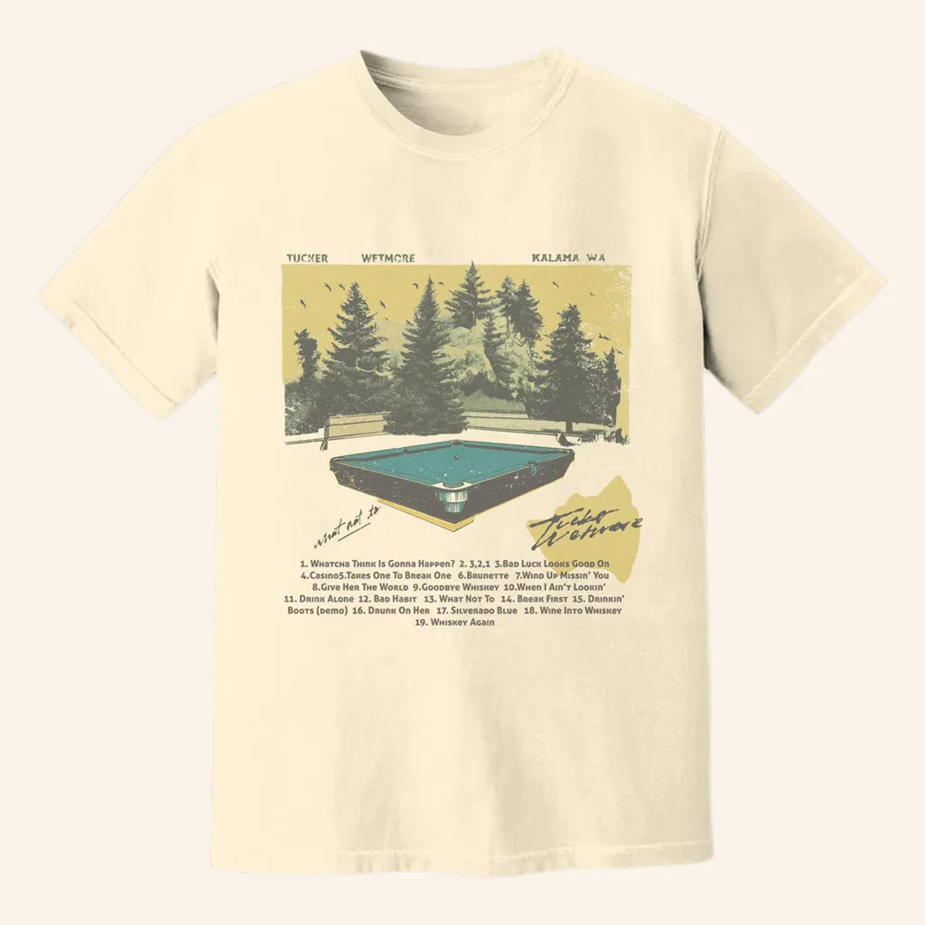 Tucker Wetmore Merch Billiard TShirt Best Gifts For Music Lovers