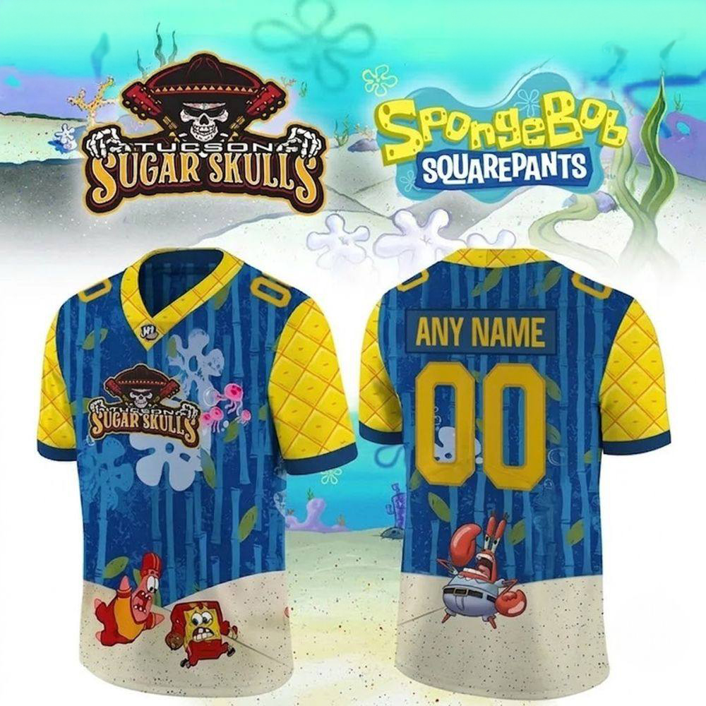Tucson Sugar Skulls SpongeBob Football Jersey