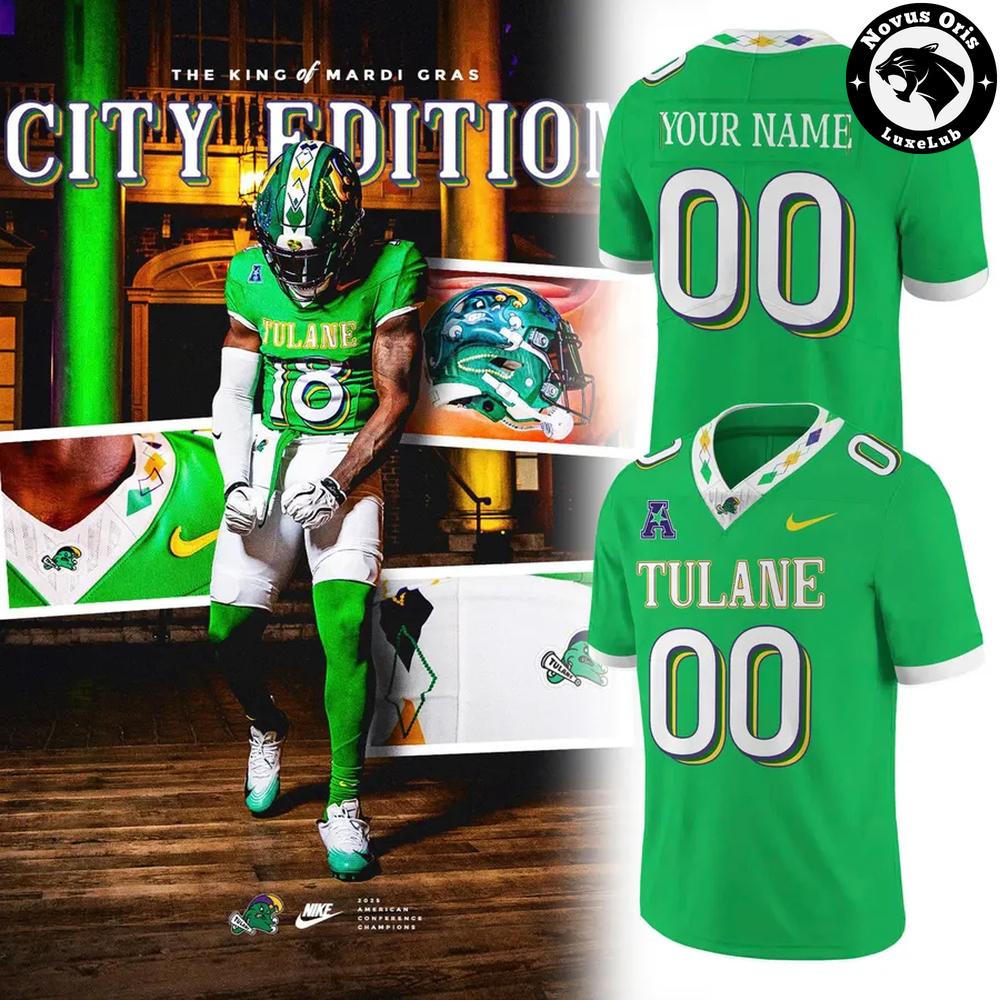 Tulane Green Wave 2026 City Edition King of Mardi Gras Jersey 1 - Unicasport Tulane Green Wave 2026 City Edition King of Mardi Gras Jersey